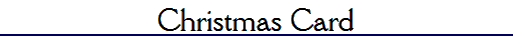 Christmas Card