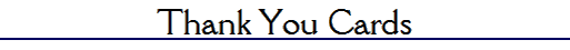 Thank You Cards