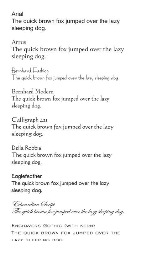 Fonts