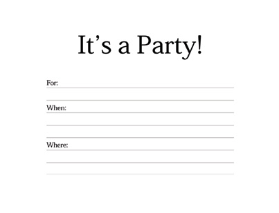 Invitation