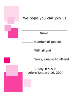 Response Card