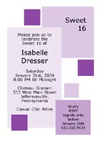 Sweet Sixteen Invitation