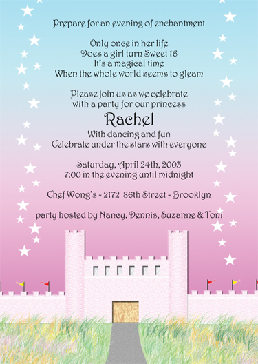 Sweet Sixteen Invitation