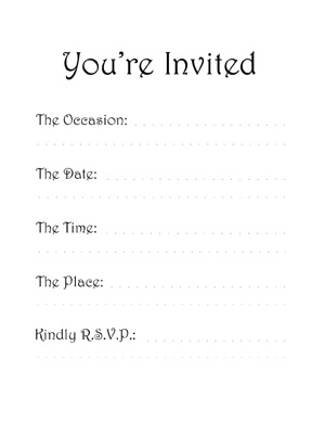 Invitation