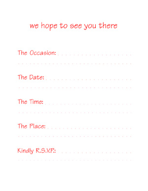 Invitation