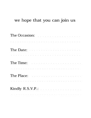Invitation