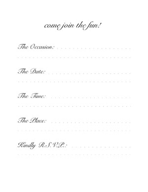 Invitation