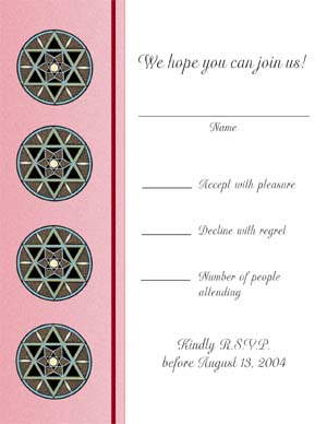 Bar / Bat Mitzvah Response Card