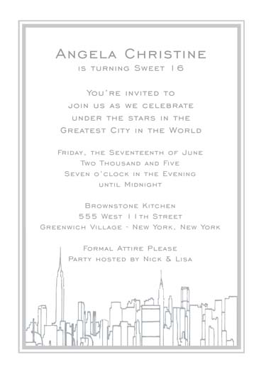 Sweet Sixteen Invitation