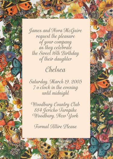 Sweet Sixteen Invitation