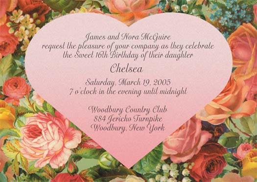 Sweet Sixteen Invitation