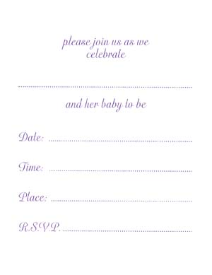 Baby Shower Invitation