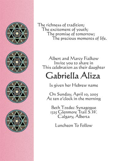 Baby Naming Invitation
