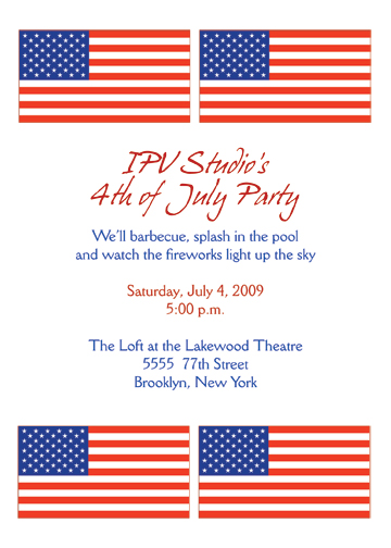 July 4th Invitation