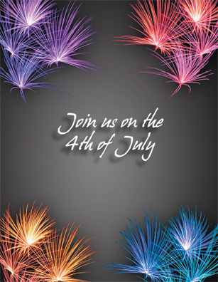 4th July Party Invitation