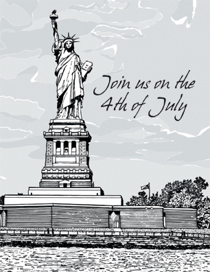 4th July Party Invitation