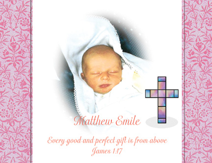 Christening Invitation & Announcement