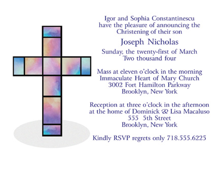 Christening Invitation & Announcement