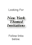 New York Theme Party Invitation