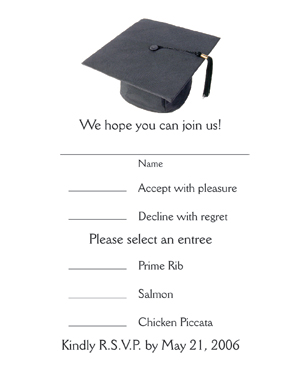 Graduation Response Card