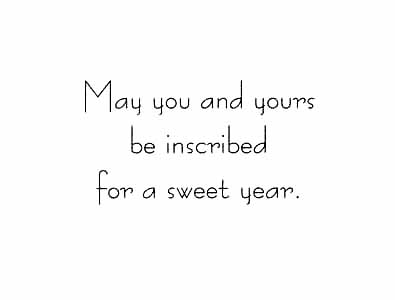 Jewish New Year - Rosh Hashanah