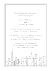 New York Theme Invitation