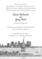 New York Theme Invitation
