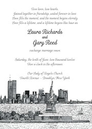 New York Theme Invitation