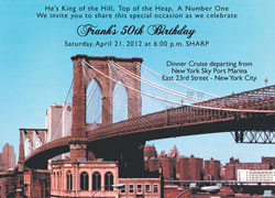 New York Theme Invitation