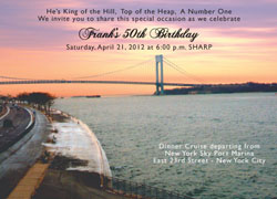 New York Theme Invitation