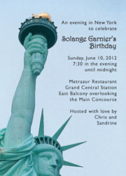 New York Theme Invitation