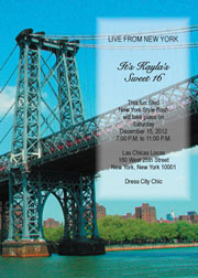New York Theme Invitation