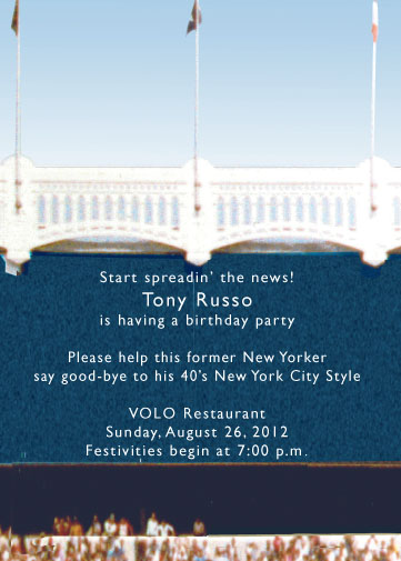 New York Theme Invitation