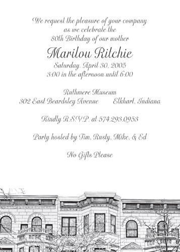 New York Theme Invitation