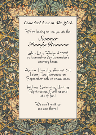 Family Reunion Invitation