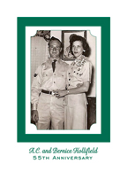 Fifty Fifth Wedding Anniversary Party Invitation