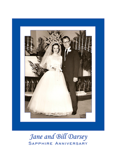 45th Wedding Anniversary Party Invitation