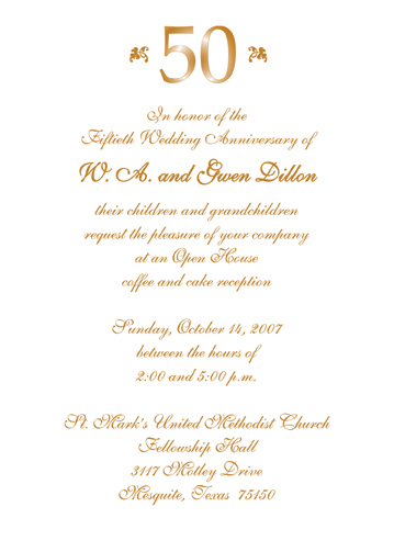 50th wedding anniversary email invitations