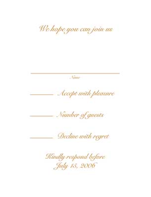 Response Card