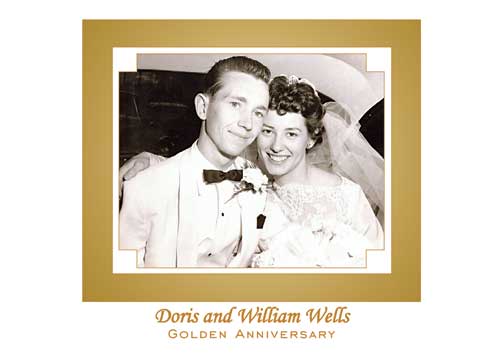 50th Wedding Anniversary Party Invitation