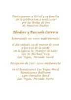 50th Wedding Anniversary Party Invitation