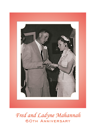 Sixtieth Wedding Anniversary Party Invitation