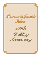 Fiftieth Wedding Anniversary Party Invitation