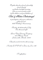 60th Wedding Anniversary Party Invitation
