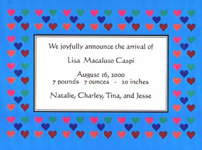 Birth Announcement