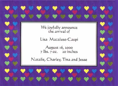Birth Announcement