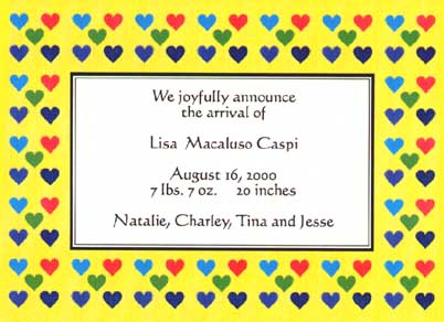 Birth Announcement