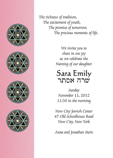 Baby Naming Invitation
