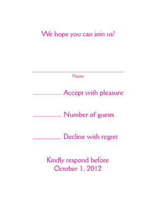 Response Card