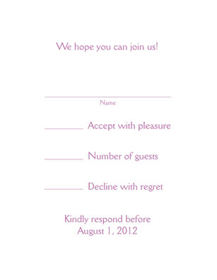 Response Card